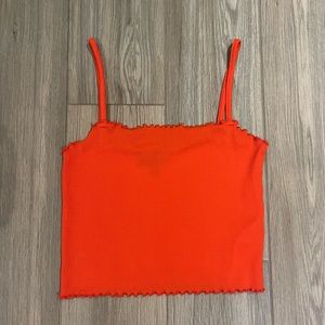 Topshop cropped tank top size 6